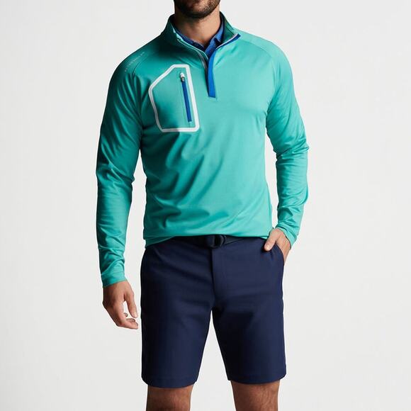 Peter Millar Other - NWT Peter Millar Crown Sport Forge Performance Quarter-Zip, Golf, Teal Blue